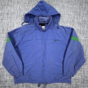 Gap Mens Vintage International Sailing Style Hooded Jacket Blue Green Size Small